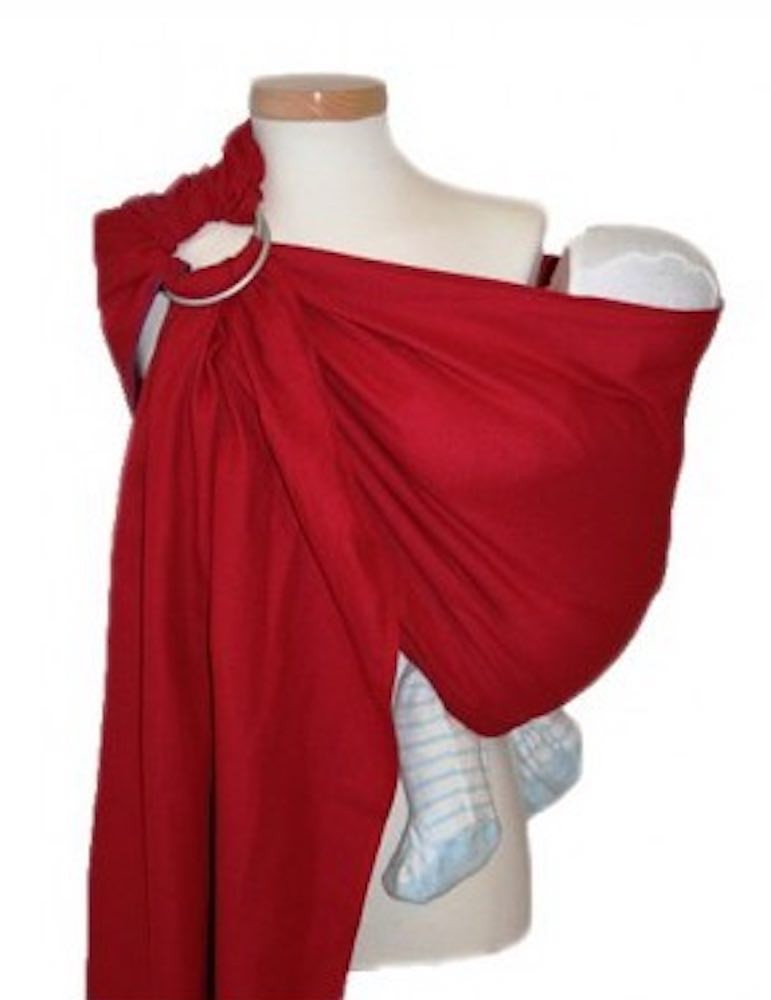 Storchenwiege Ring Sling Leo Rouge